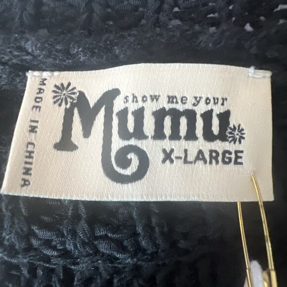 Show me your mumu MMo 1974 Anya sweater Black Knit Size XL X Large NWT - Picture 7 of 10